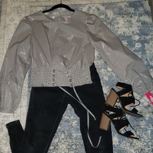 Sparkly striped shirt